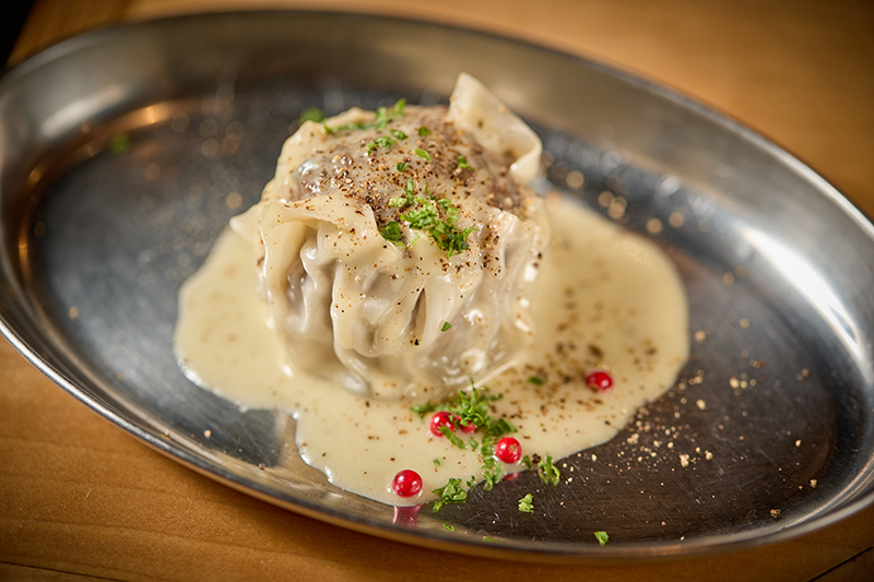 牛とゴルゴンゾーラのシュウマイ